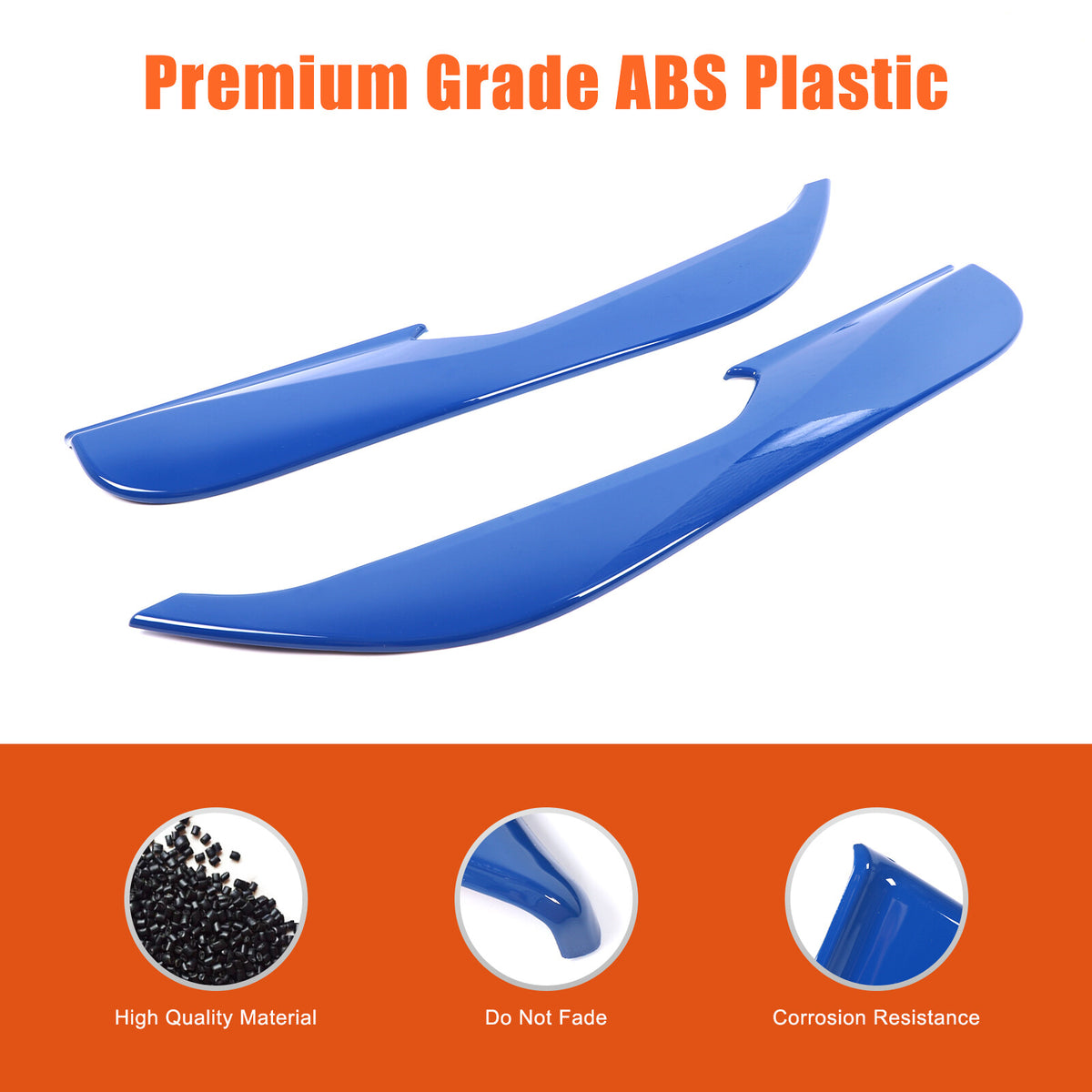 Blue ABS Inner Door Anti-Kick Panel Cover Trim For Corvette C8 2020-26 12