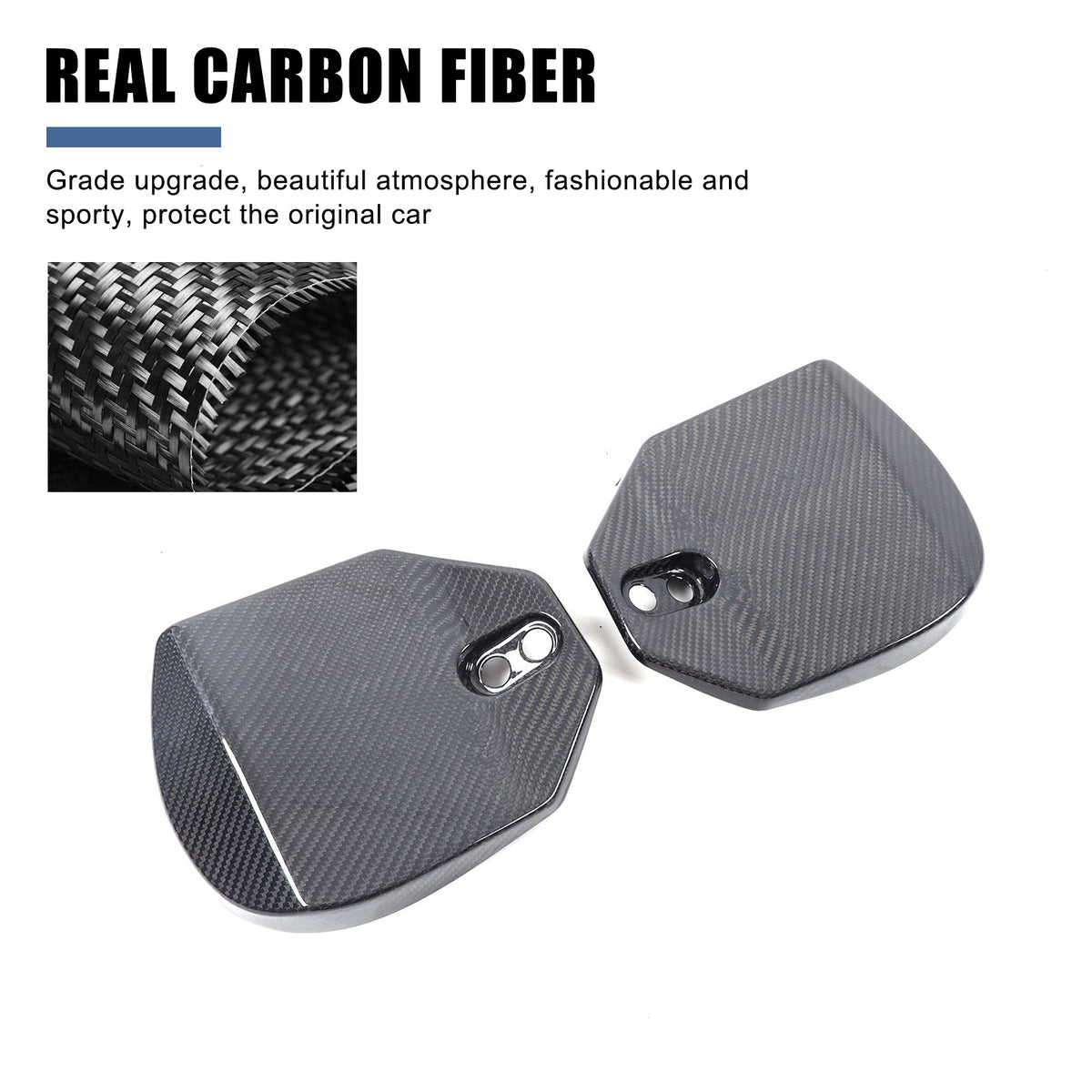 Real Carbon Fiber Rear Strut Shock Tower Cover Mag Ride For Corvette C8 2020-26 8