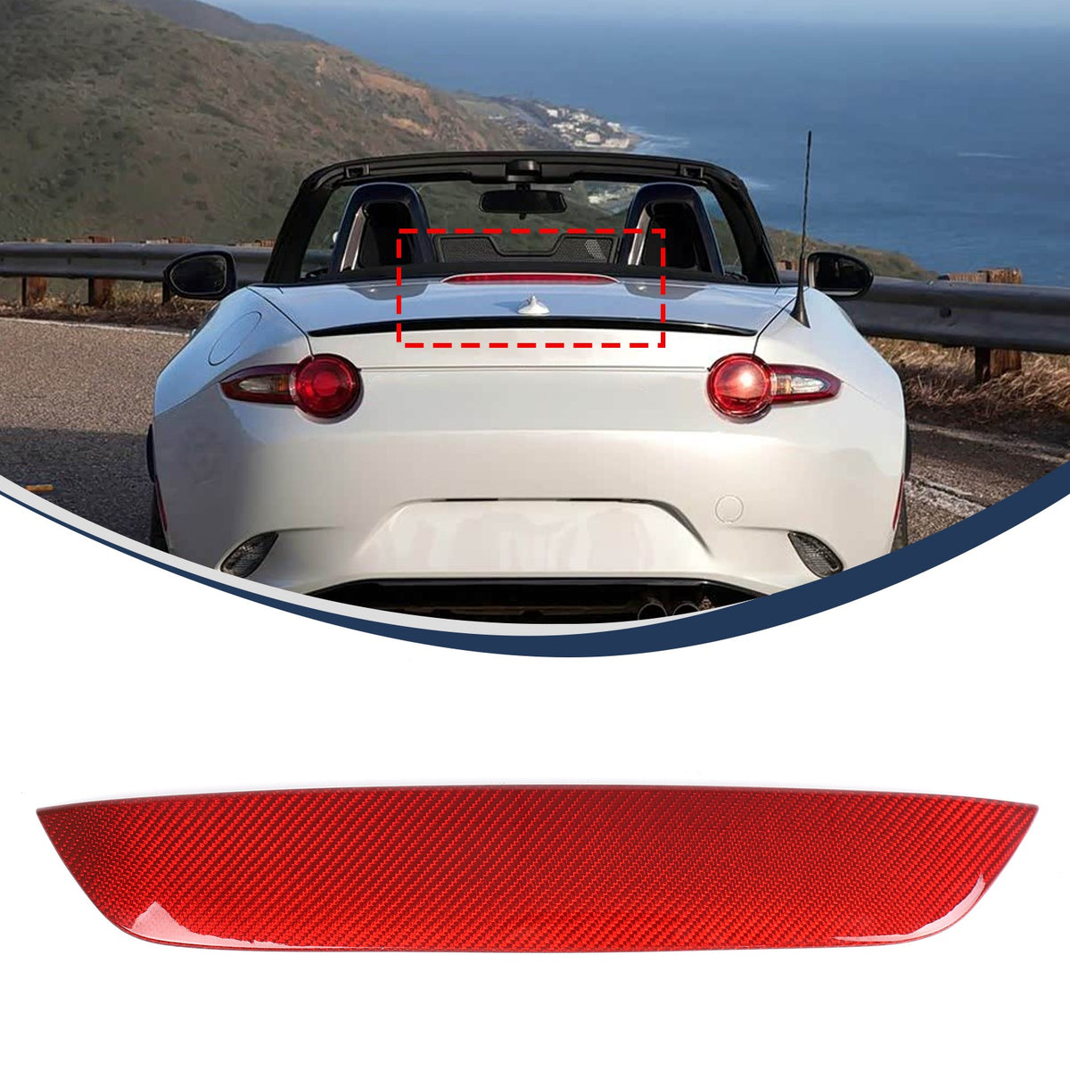 Red Real Carbon Fiber Interior Full Interior Trim For Mazda MX-5 Miata 2016-2026 - Variants 1-5 26