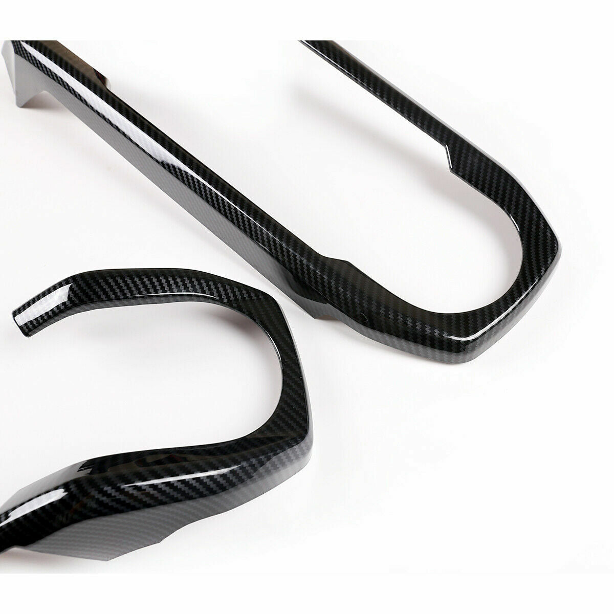 Carbon Fiber Central Control Dashboard Decorative Cover For Toyota Tacoma 16-23 4