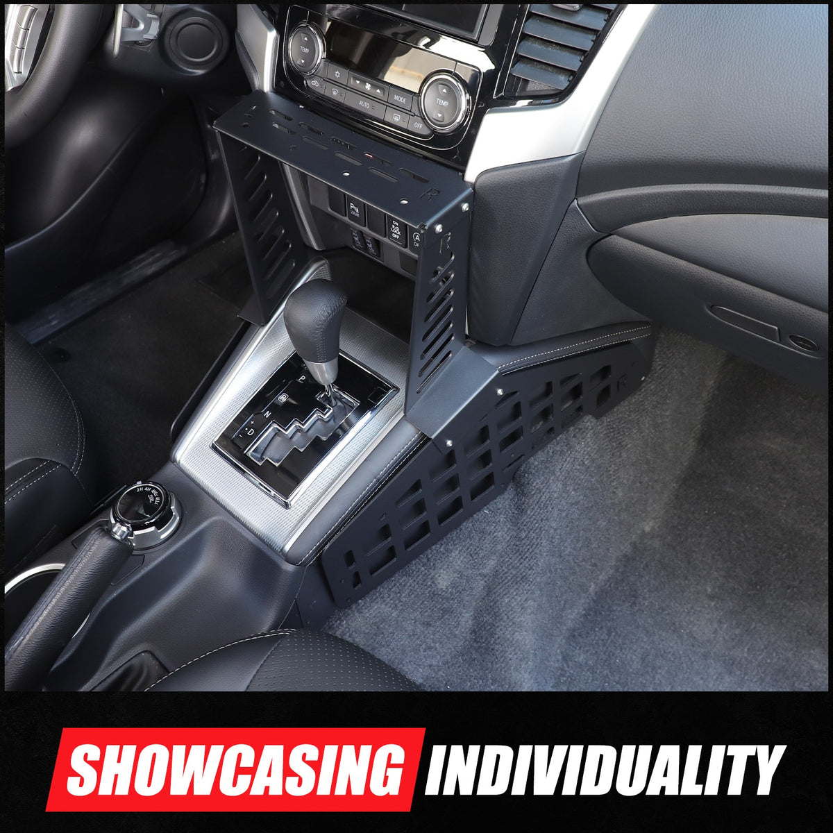 Center Console Molle Panel Digital Device Mount For Mitsubishi L200 Triton 19-23 11