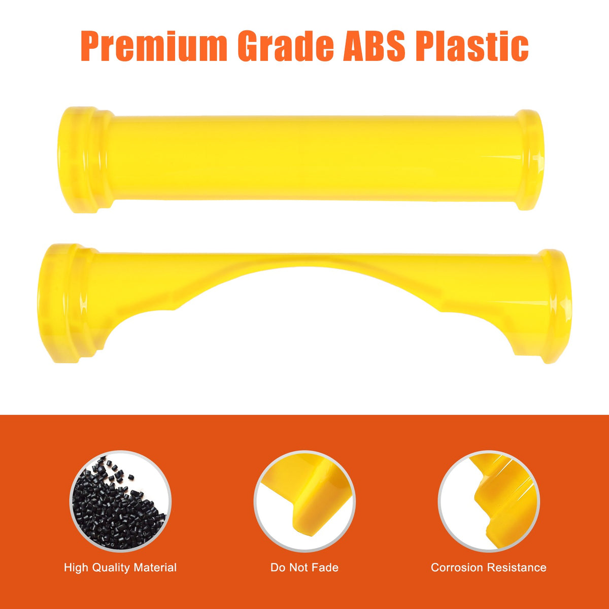 ABS Yellow Center Dashboard Panel Trim Strip For Toyota FJ Cruiser 2007-2021 10