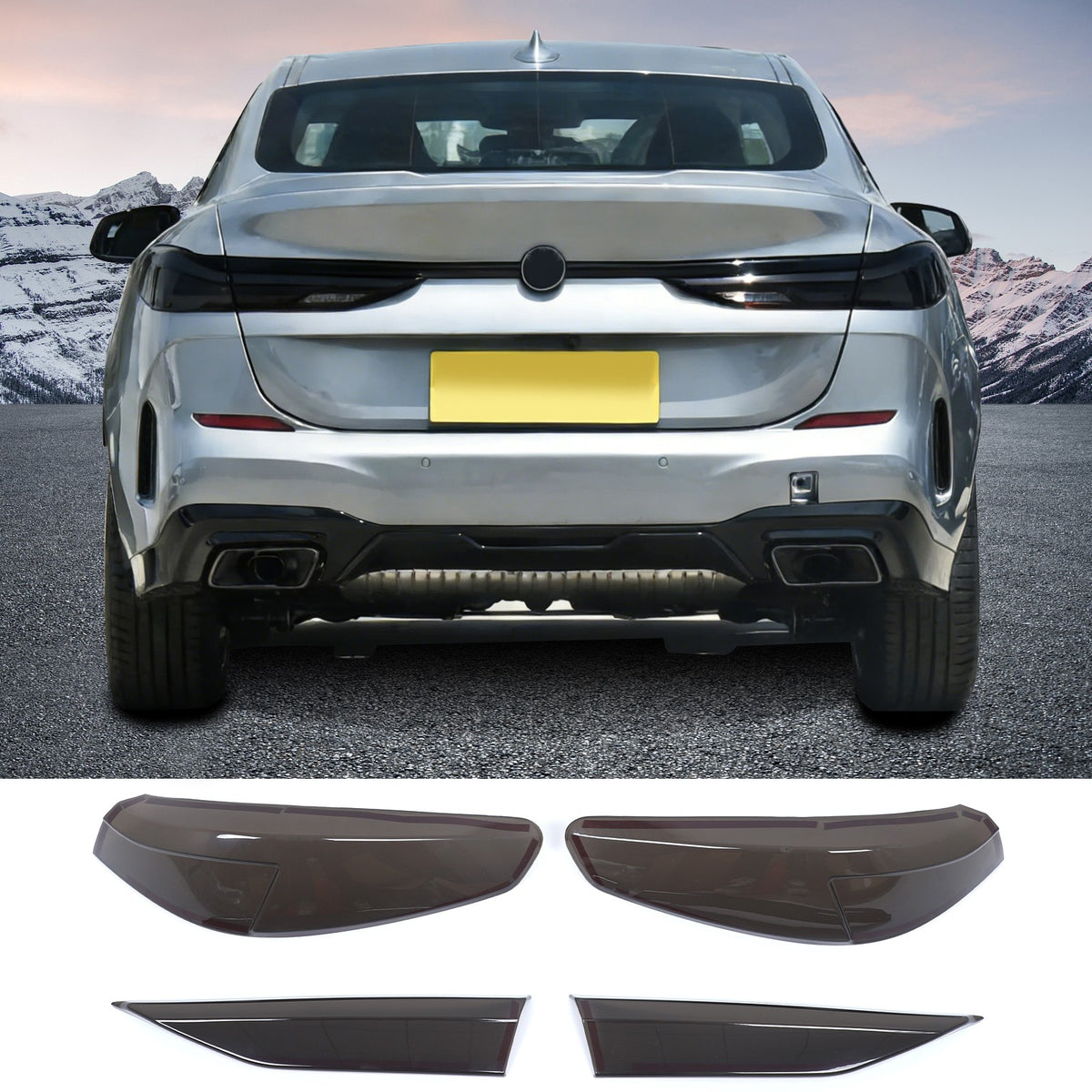 Smoked Blackout Tail Light Cover Overlay For BMW 2 Series Gran Coupe F44 20-24 8