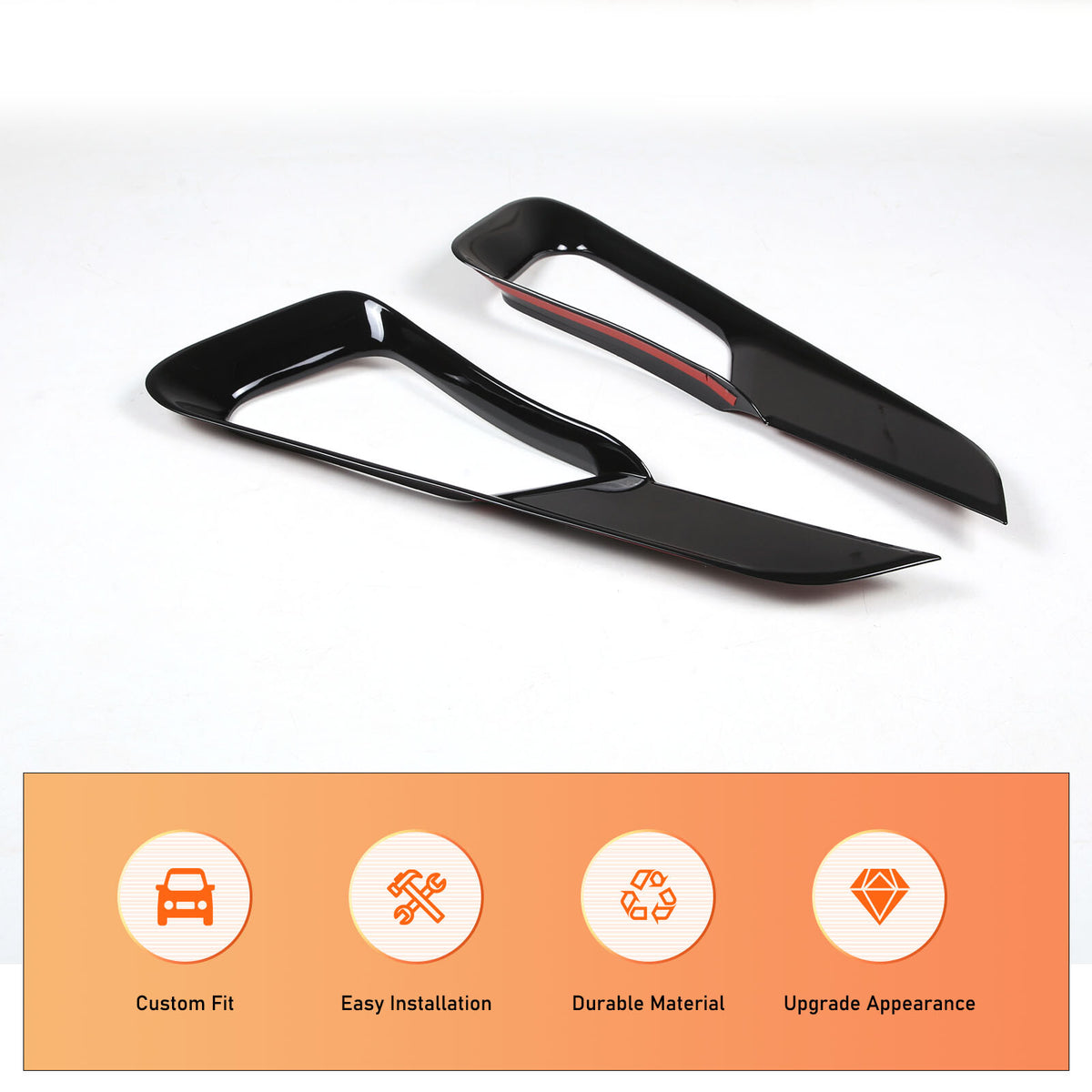 Glossy Black Center Console Gear Shift Strip Trim For Range Rover Sport 2023-24 8