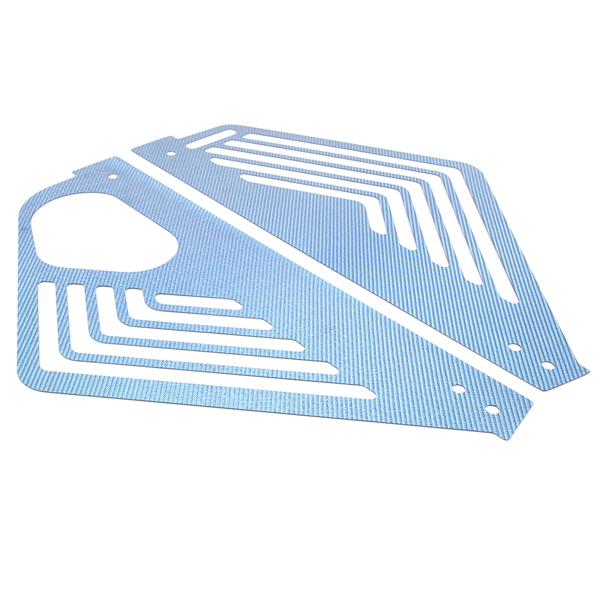 Blue Real Carbon fiber Engine Bay Side Panel Cover Overlay For Corvette C8 Coupe 17