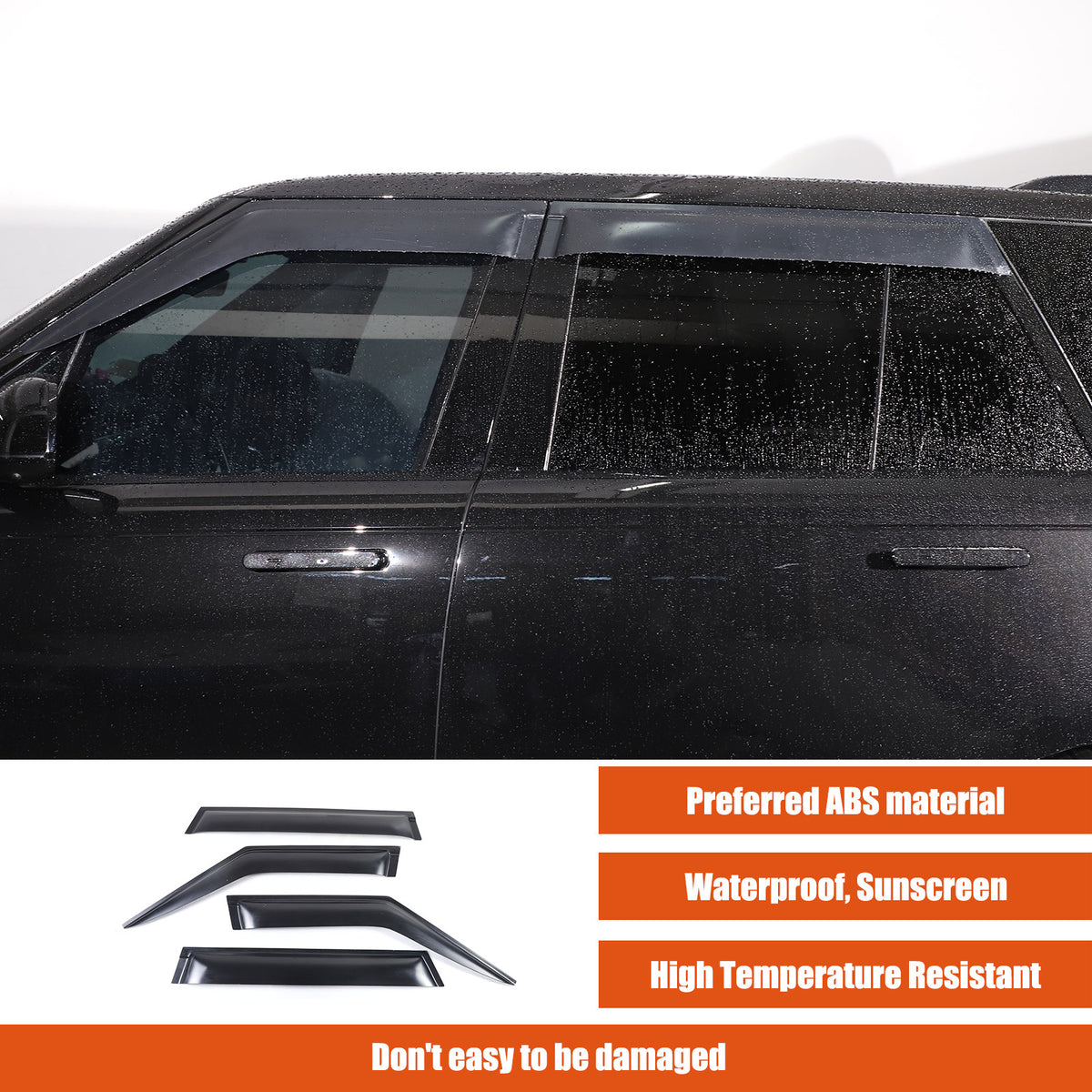 For Range Rover Vogue L460 2023+ Window Wind Visor Rain Guard Vent Deflector 17