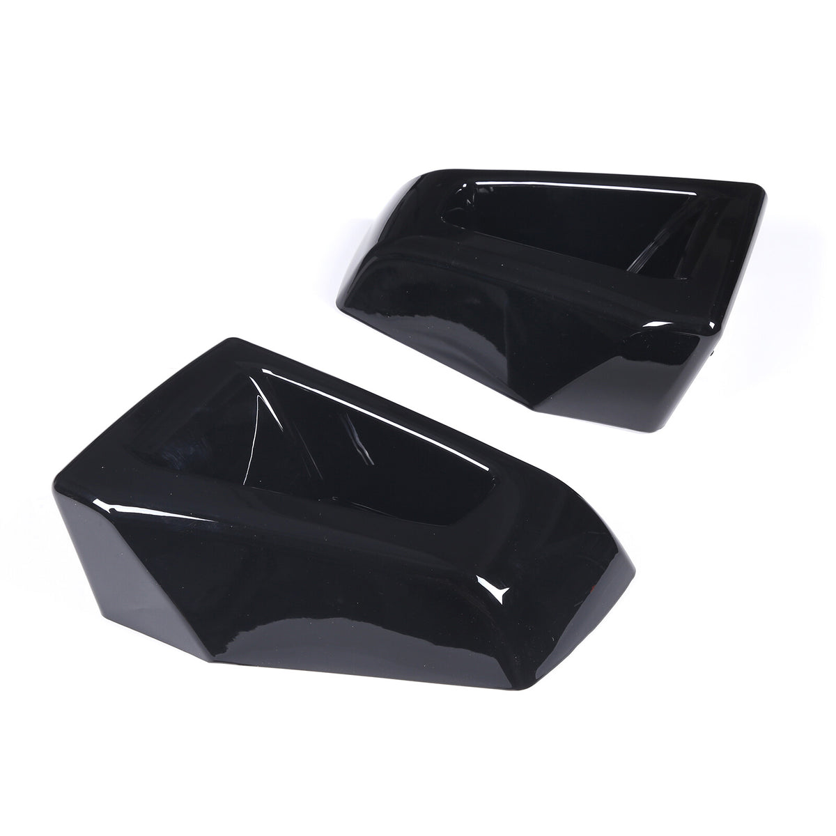 Glossy Piano Black Front Bumper Exterior Trim Cover Set For Hummer H2 2003-2009 - Styles 6-10 24