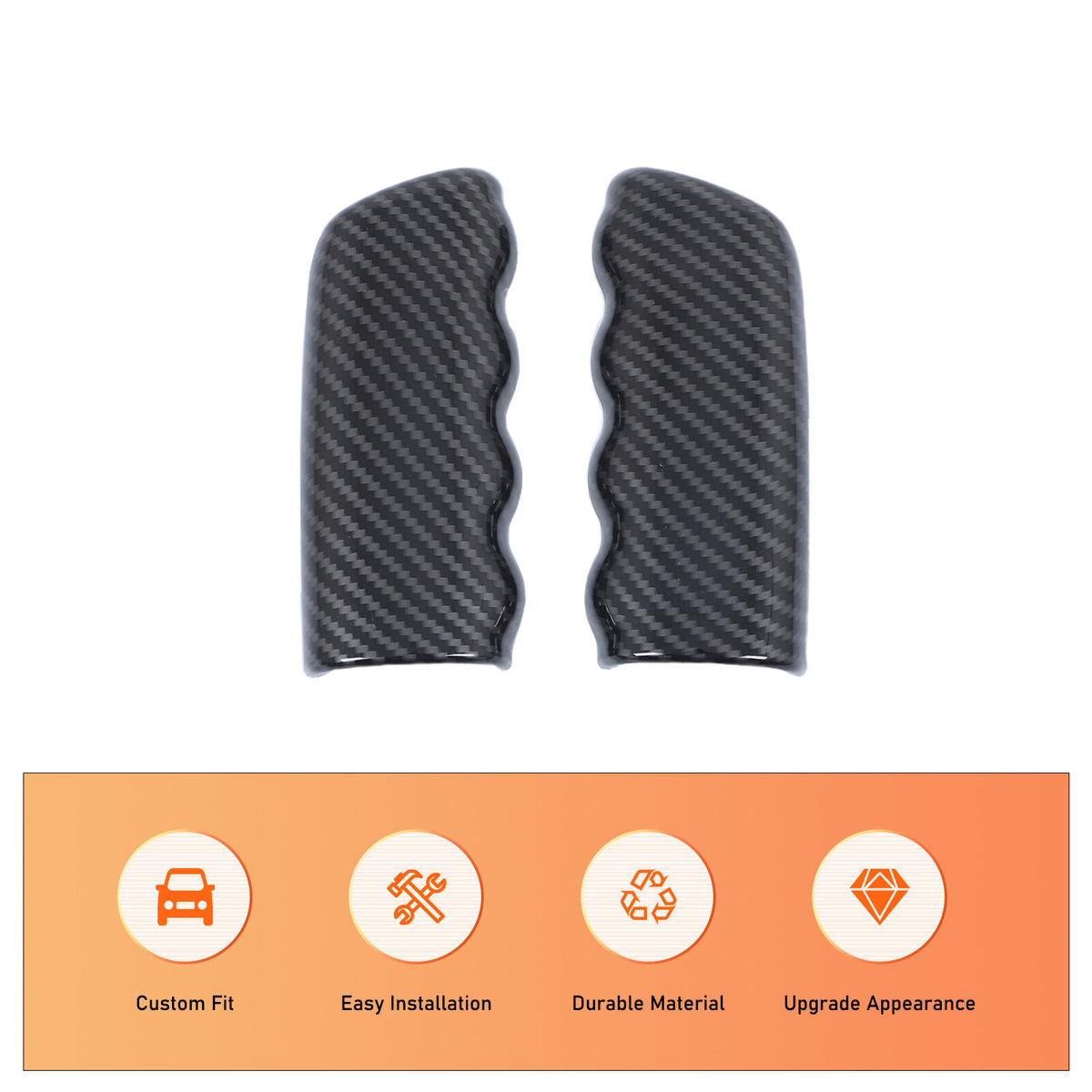 ABS Carbon Fiber Car Parking Lever Handbrake Case Cover For Corvette C6 2005-13 3