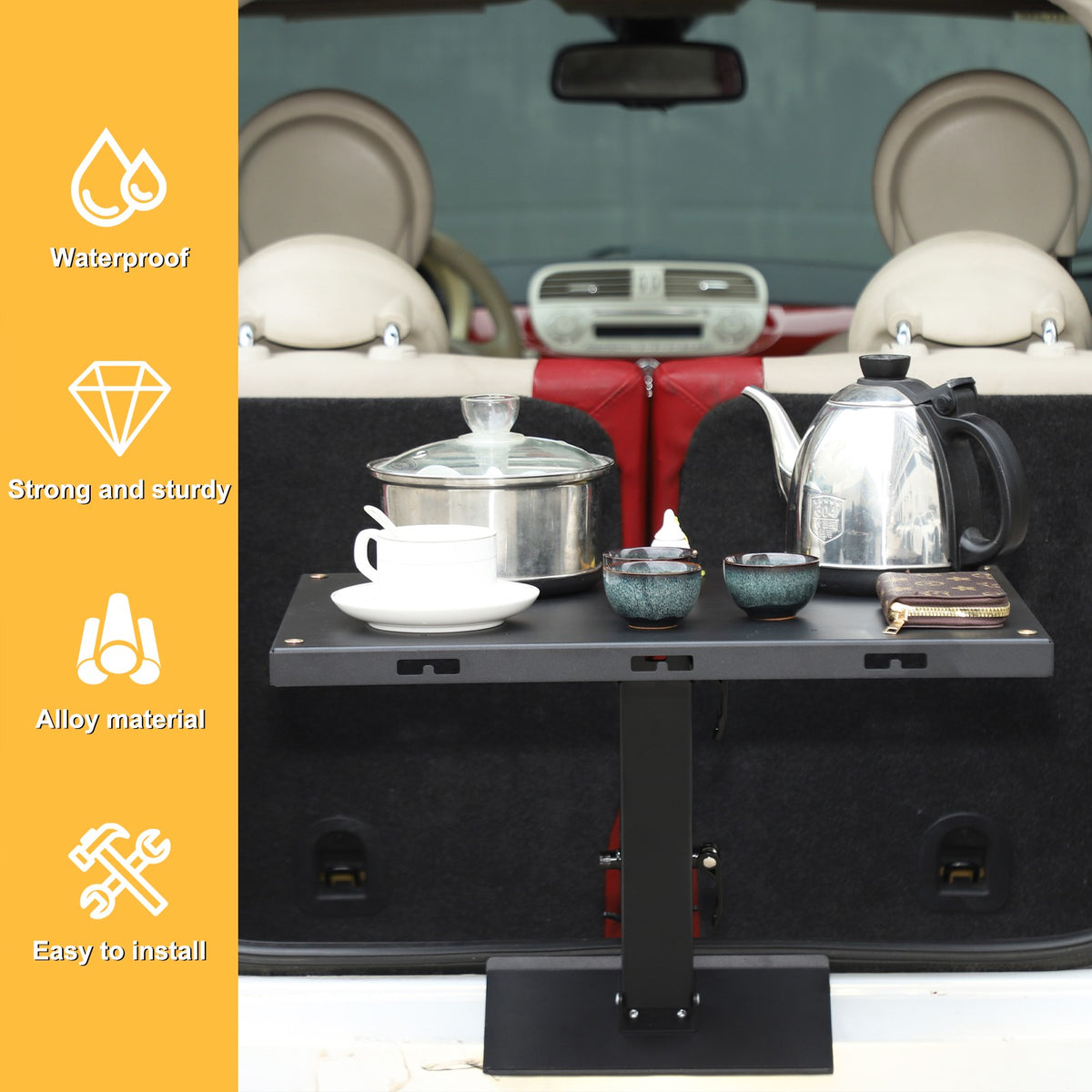 Car Camping Portable Trunk Lock Latch Table For Fiat 500 2009-2015 21