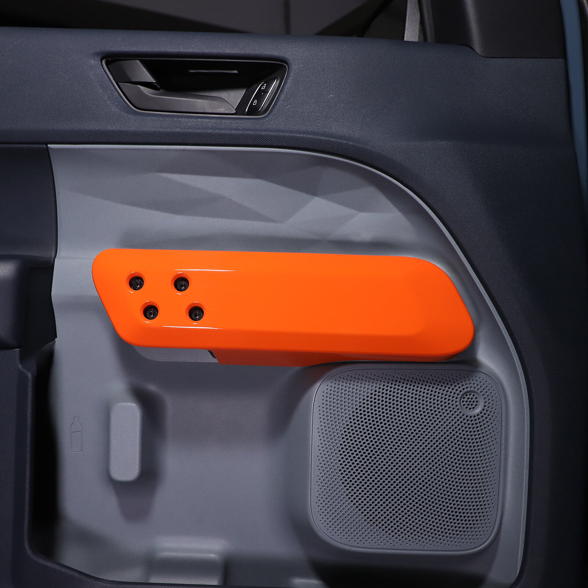 Orange ABS Interior Door Handle Panel Trim For Ford Maverick 2022+ 12