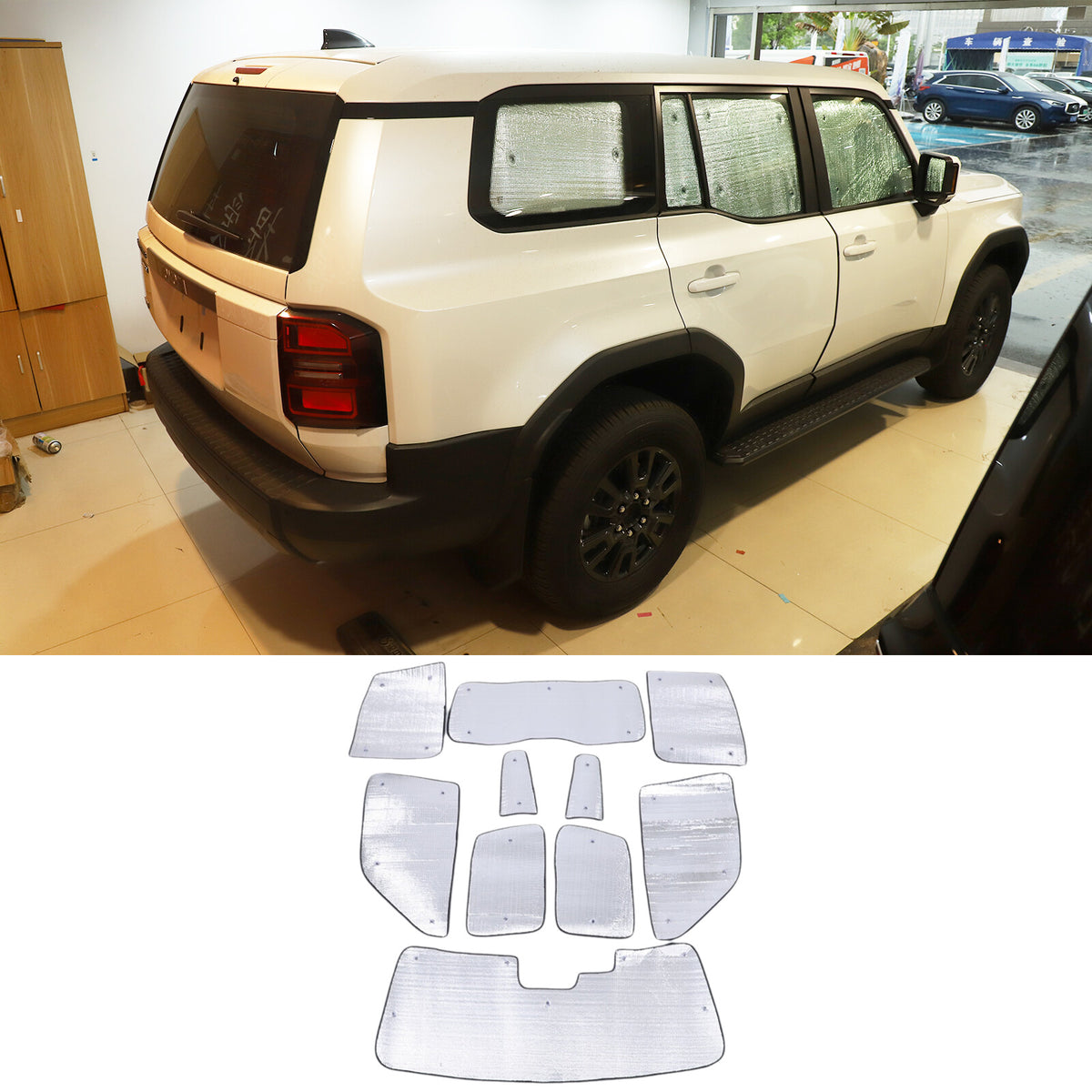 Car Full Window Sunshade Cover Shade Sun For Toyota Land Cruiser LC250 24+ US 2