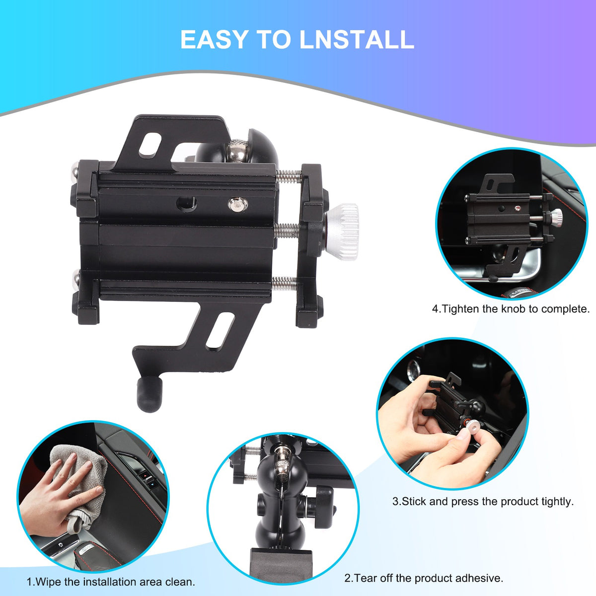 Inner Dashboard Air Vent Phone Holder Mount Bracket For Corvette C8 2020-2025 4