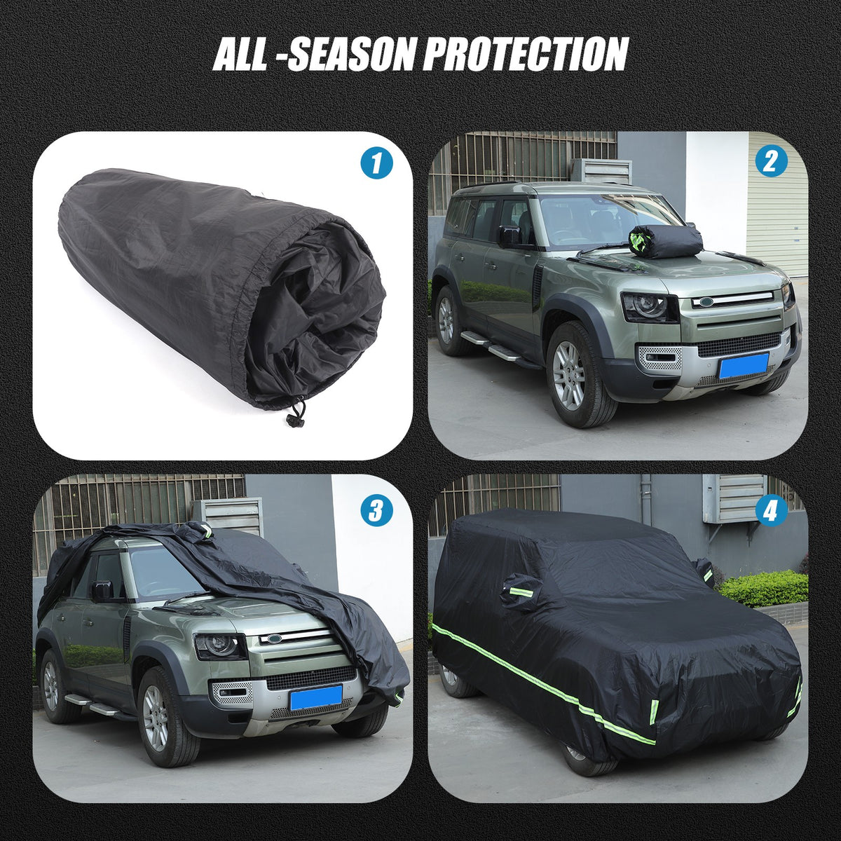 Car Protection Cover Waterproof Sun UV Resistant For LR Defender L663 110 2020+ 13