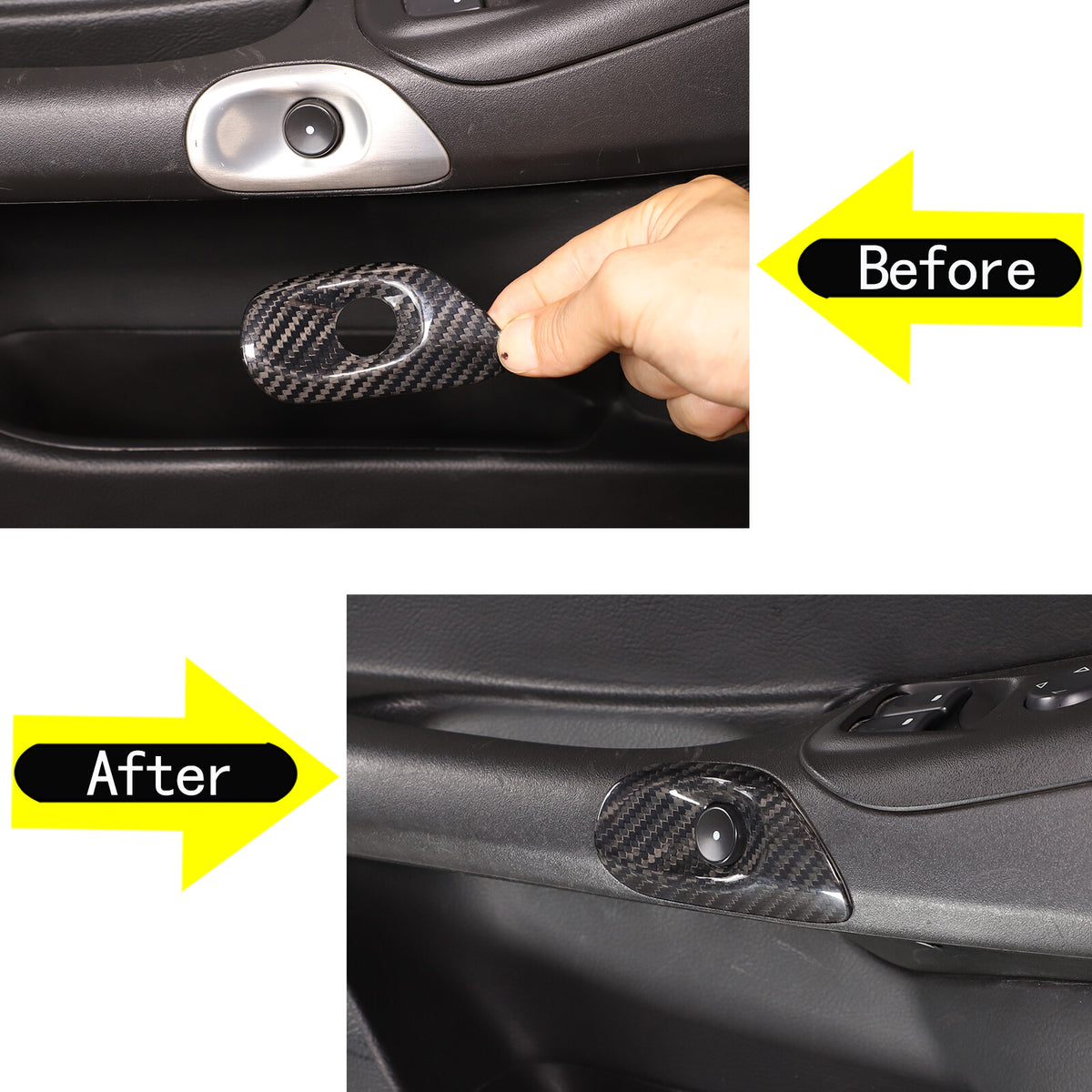 Real Dry Carbon Fiber Full Interior Set Decor Trim Kit for Corvette C6 2005-13 - Styles 6-10 39