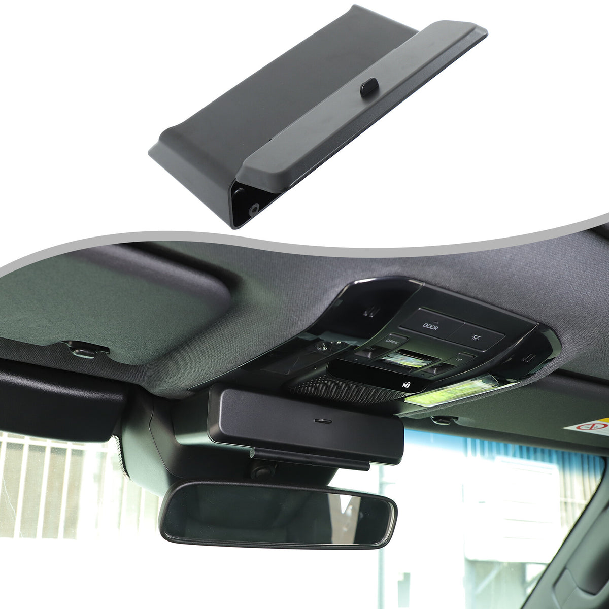 Interior Rearview Mirror Base Storage Box For Toyota Land Cruiser LC250 24+ US 6