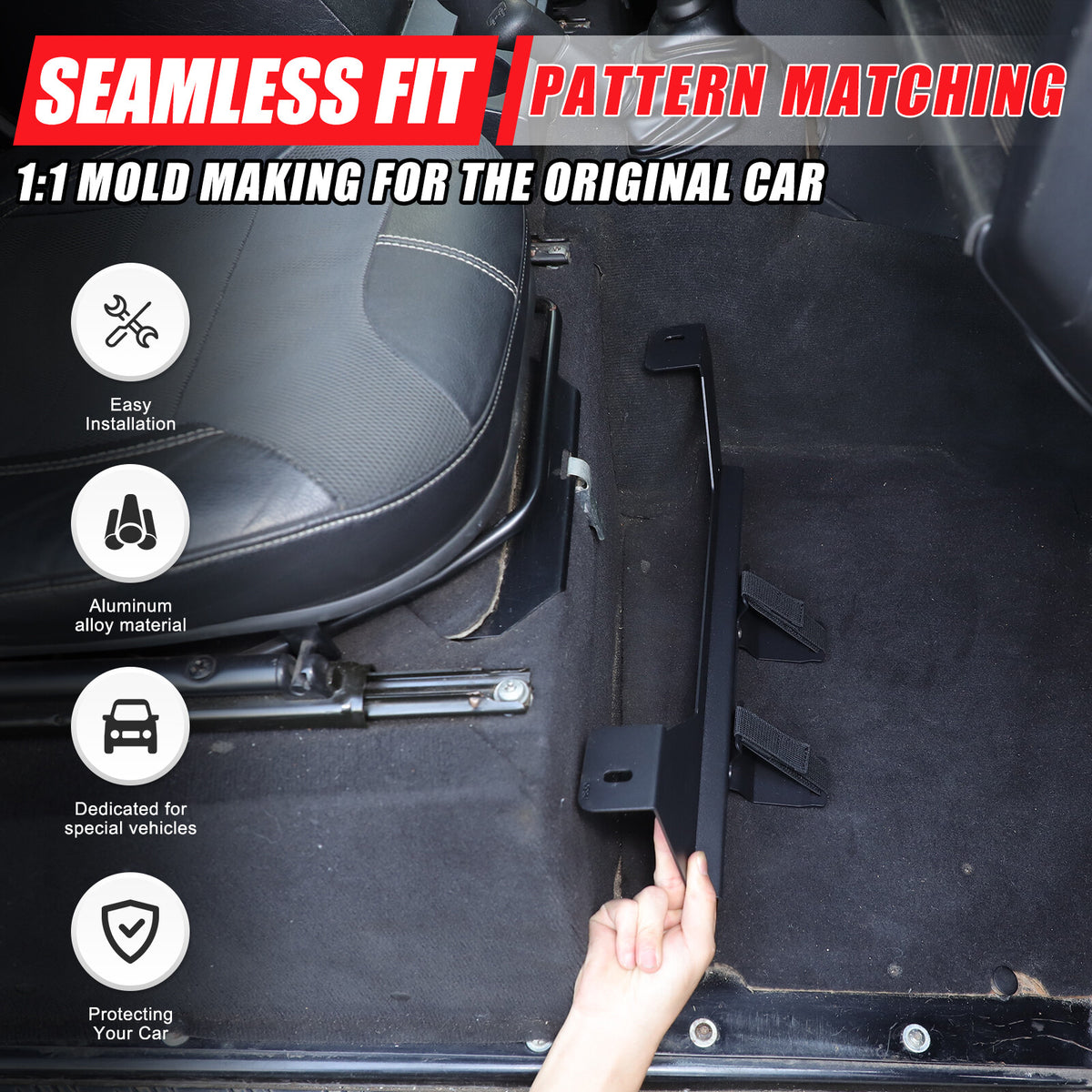 Car Seat Fire Extinguisher Holder Mount Bracket For LR Defender L316 2004-2018 5