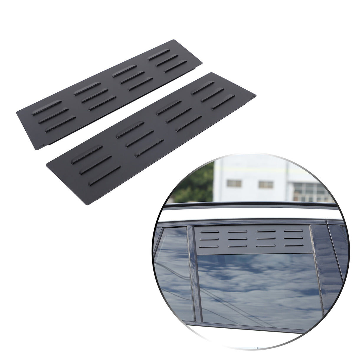 Aluminum Alloy Rear Window Louver Shutter Cover Trim For BMW X3 G01 2018+ 5