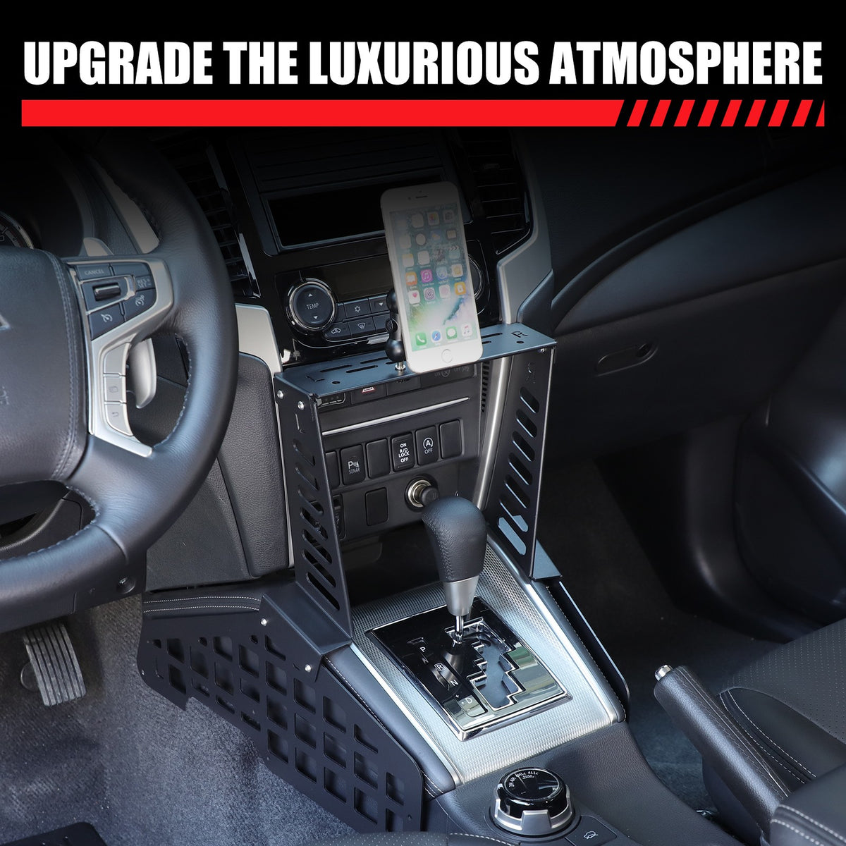 Magnetic Molle Panel Digital Device Mount For Mitsubishi L200 Triton 19-23 13