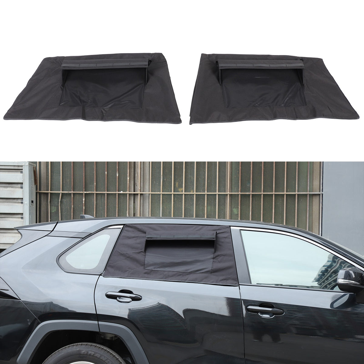Rear Window Sun Shade Cover Deflectors For Toyota RAV4 2020-2024 23