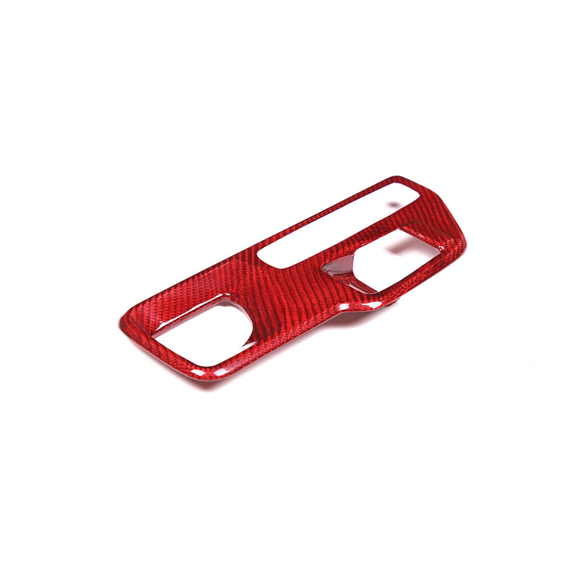 Red Carbon Car Central Console Gear Shift Panel Trim For Toyota Supra 19-22 5