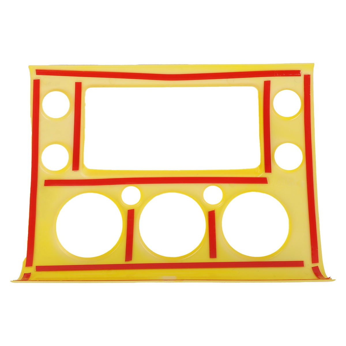 Yellow ABS Interior Center Console Trim Cover for Toyota FJ Cruiser 2007-2021 35
