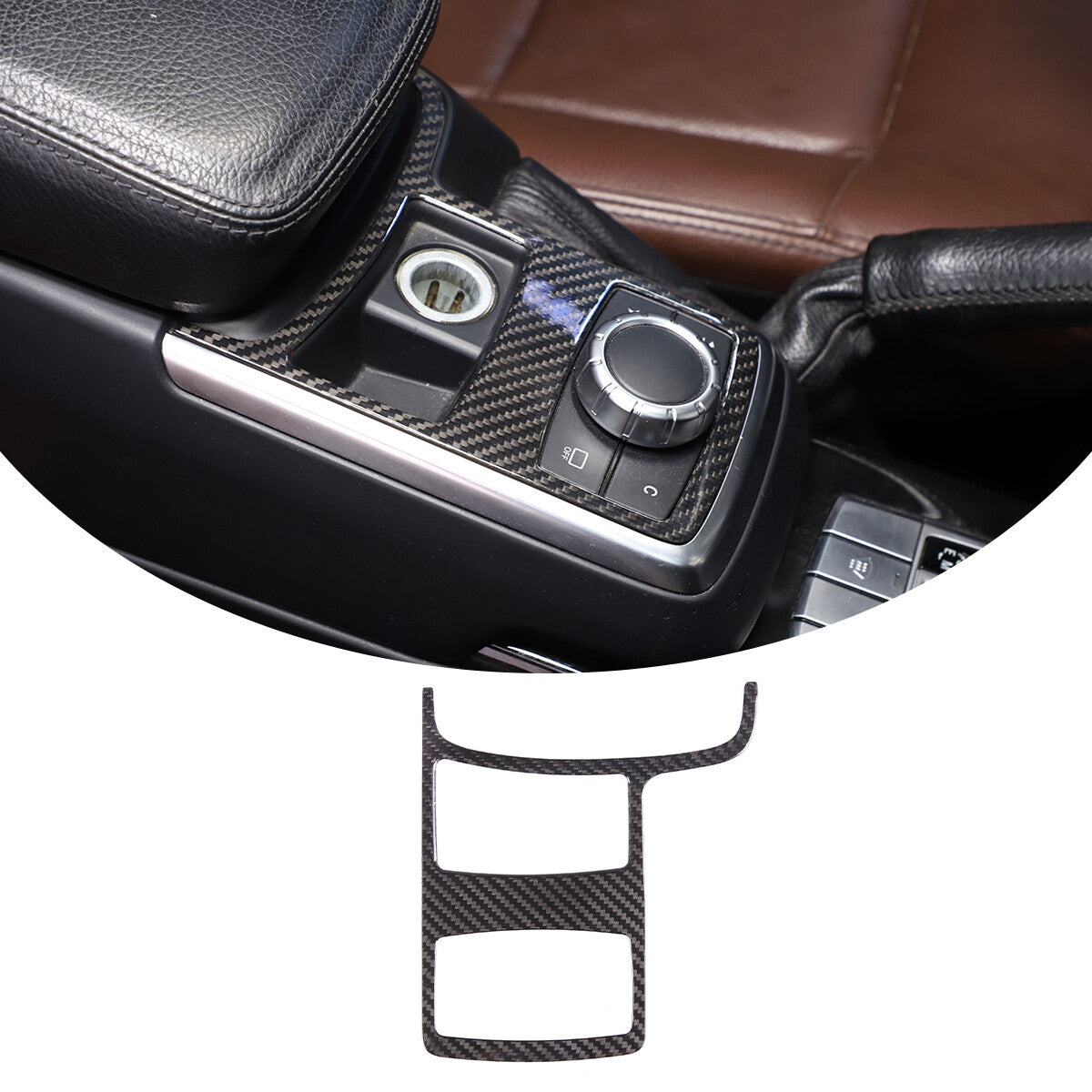 Dry Carbon Fiber Center Mode Switch Panel Trim Cover For Benz G Class W463 12-18 4