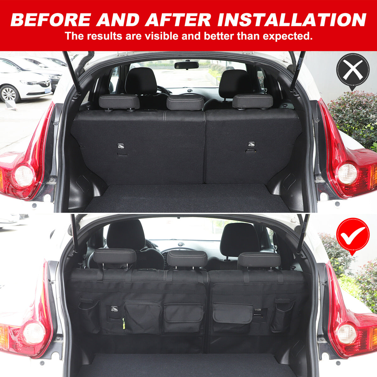 Rear Seat Back Hanging Organizer Storage Bag For Nissan Juke 2011-2019 12