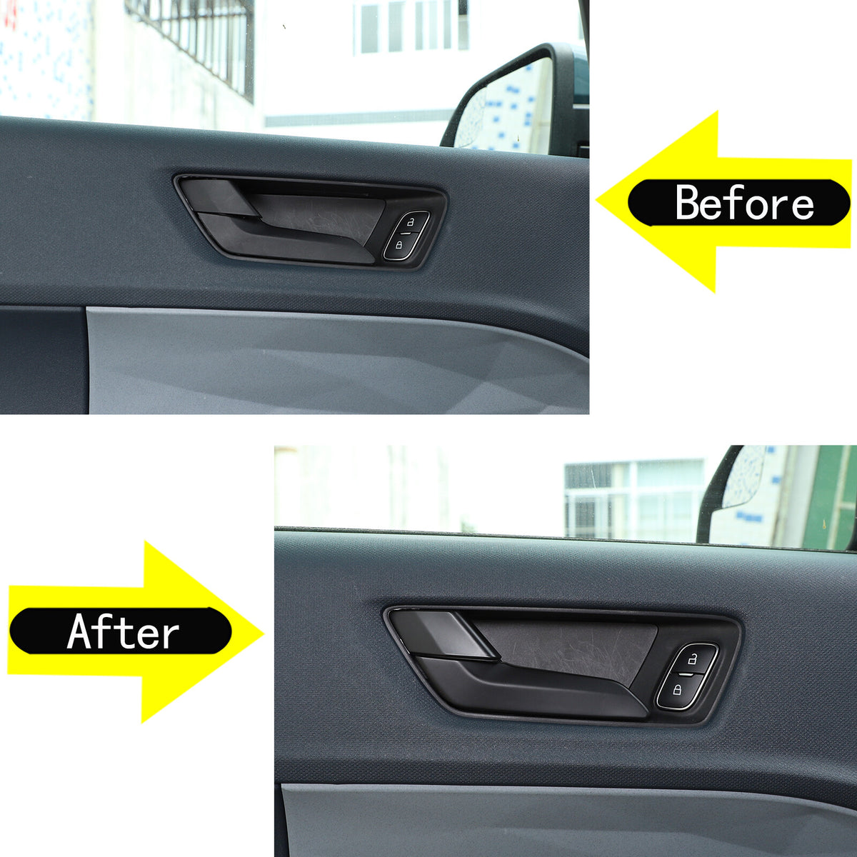 Matte Black Full Interior Set Panel Decor Cover Trim Kit For Ford Maverick 22-24 14