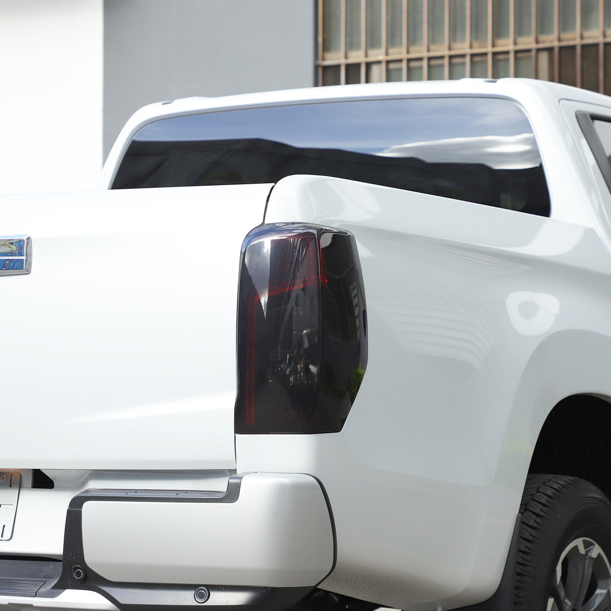Smoked Black Rear Tail Light Guard Cover Trim Bezels For Mitsubishi L200 2019+ 3