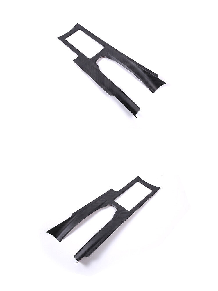 Matte Real Carbon Fiber Console Gear Shift Panel Cover For Nissan GTR R35 08-16 4