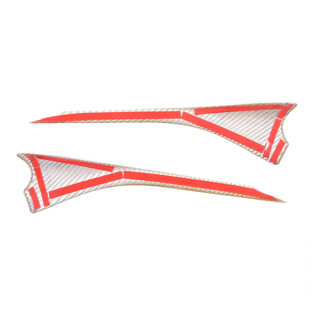 Yellow Carbon Fiber Interior Window Upper Door Panel trim For Corvette C8 20-26 7