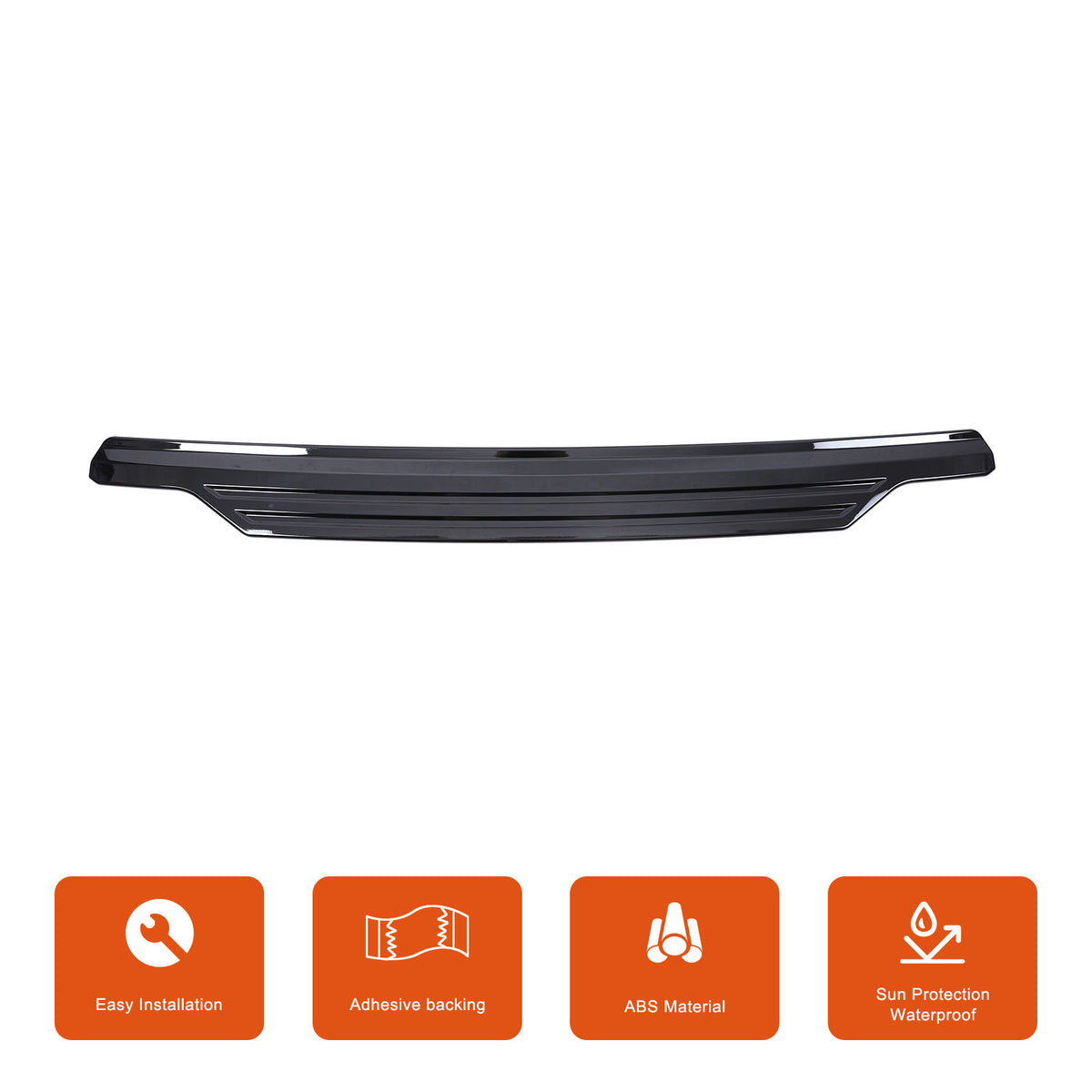 Glossy Black Molding Tailgate Liftgate Trim For Toyota Land Cruise LC250 2024+ 16