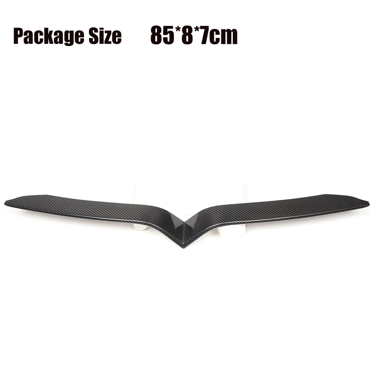 Real Carbon Fiber Front Bumper Grille Cover Molding Trim For Tesla Model S 2023+ 3
