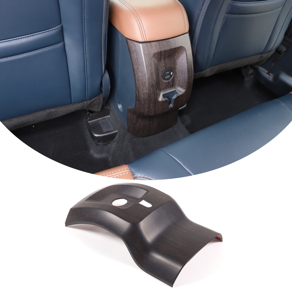 Oak Wood Grain Interior Decor Trim Cover Set Kit Fits Ford Maverick 2022-2024 15