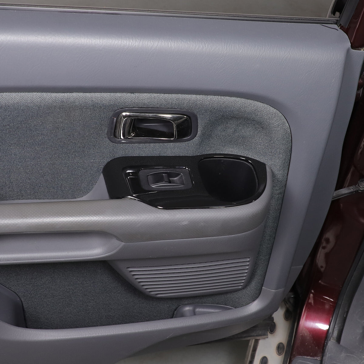 Glossy Black Window Lift Switch Button Trim Frame For Honda Pilot 2003-2008 8
