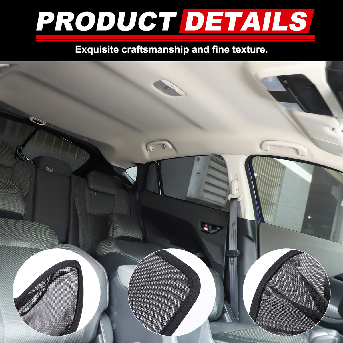 Full Car Window Screen Sun Shade Mesh Cover Windshield for Subaru Crosstrek 24+ 18