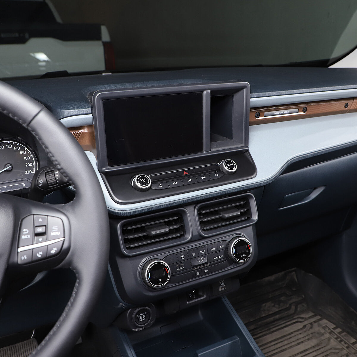 Matte Black Full Interior Set Panel Decor Cover Trim Kit For Ford Maverick 22-24 76