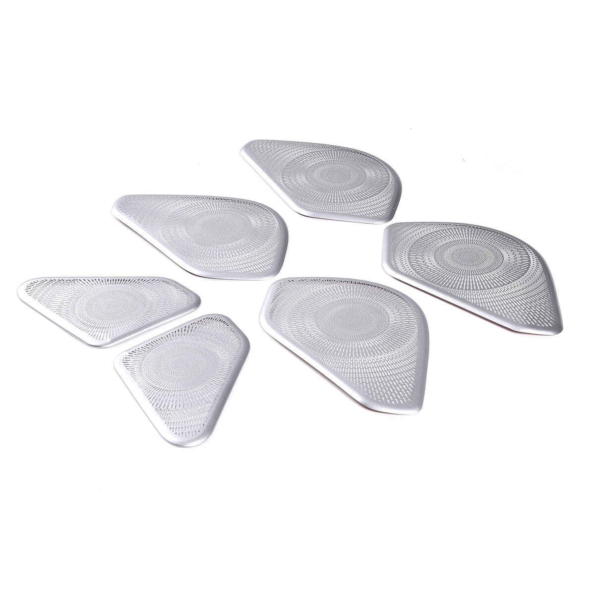Silver S. Steel Door Speaker Panel Trim Cover For LR Range Rover Vogue 2022-2023 8