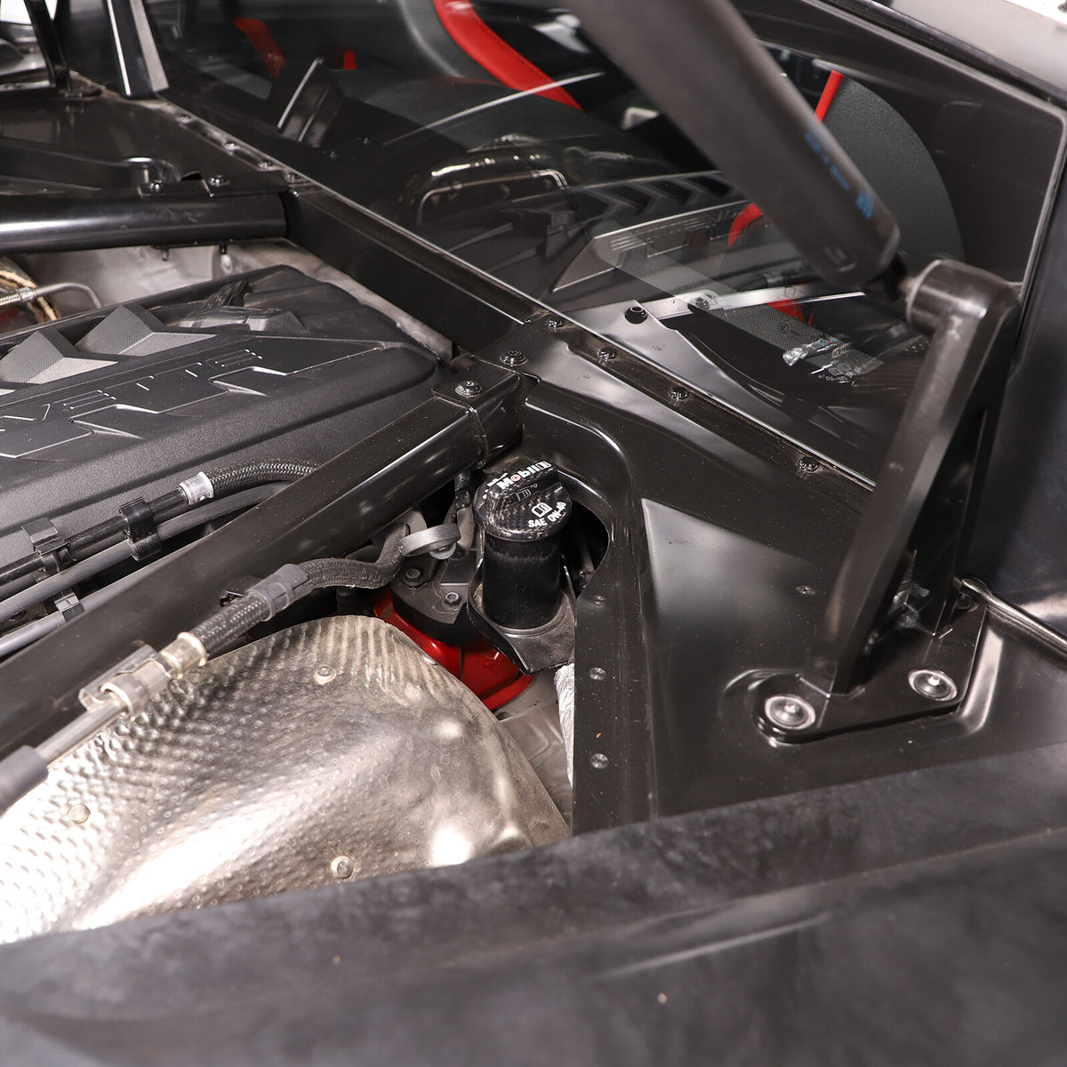Real Carbon Fiber Engine Bay Tank Panel Cover Frame Trim For Corvette C8 2020-26 - Styles 1-5 45