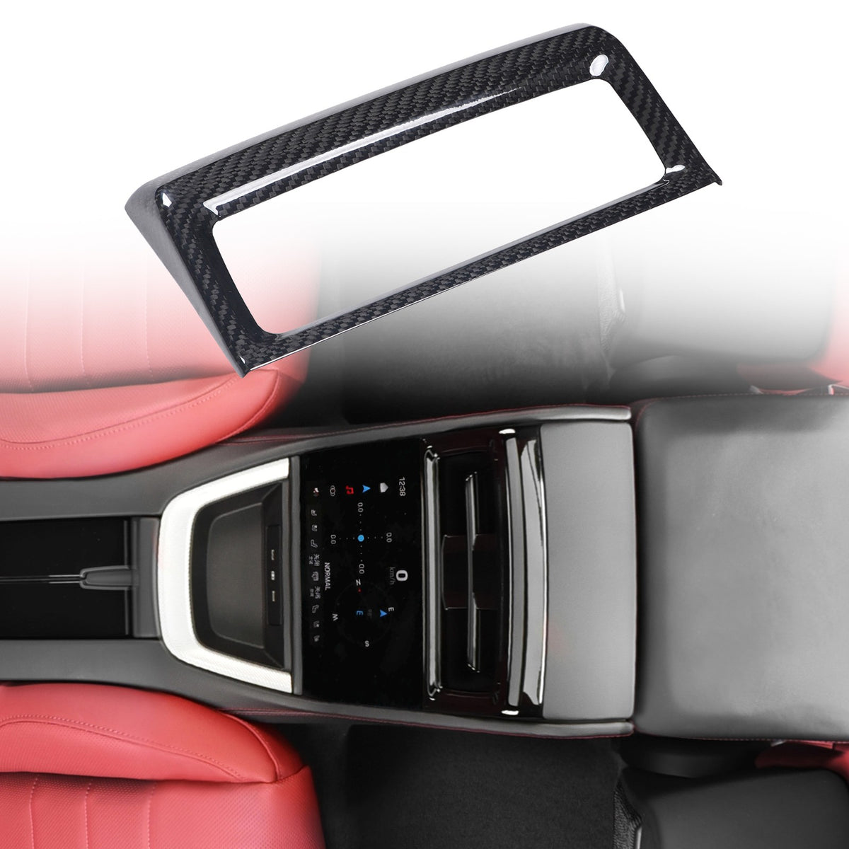 Real Carbon Fiber Rear Air Outlet Frame Trim For Porsche Panamera 972 2024+ 15