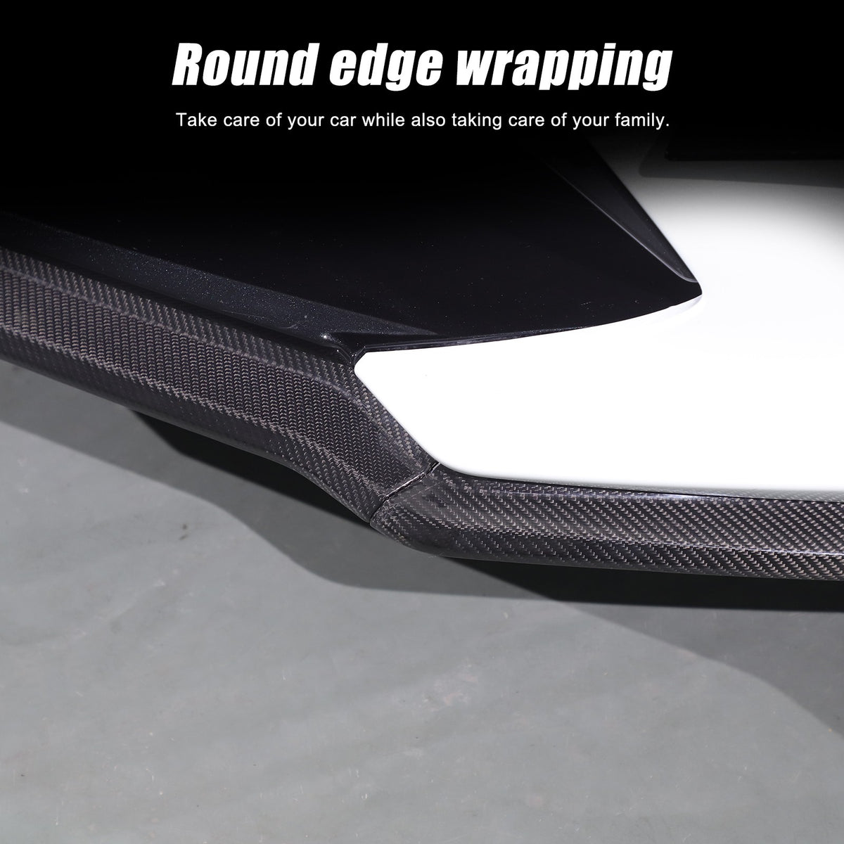 Real Carbon Fiber Front Bumper Lip Splitter For 20-26 Corvette C8 Z51 Stingray 5