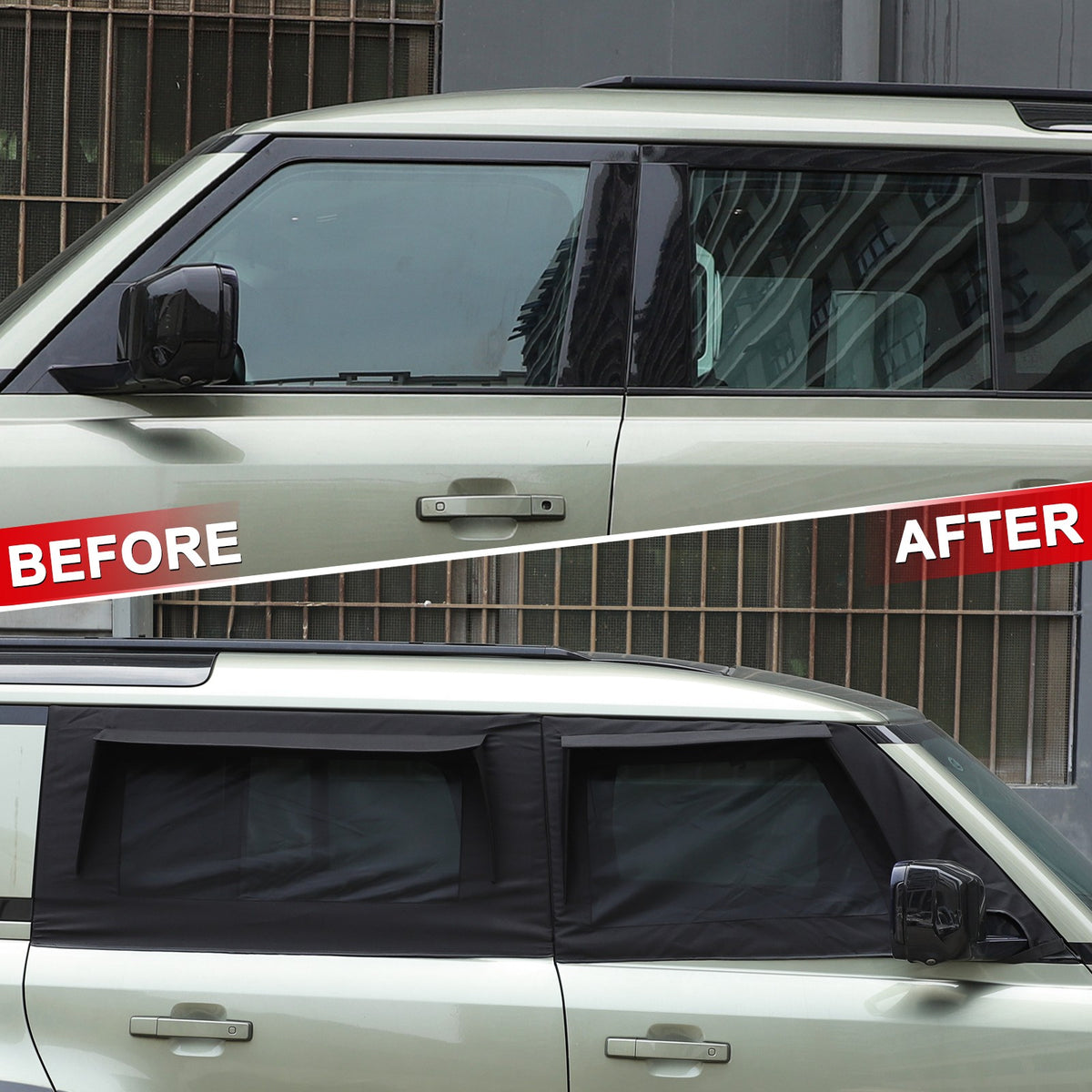 Front Rear Car Door Window Cover Sun Shades For LR Defender L663 20+ US 7