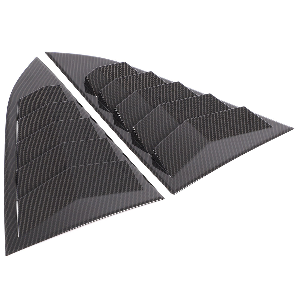 Carbon ABS Rear Window Triangle Louver Shutter Trim For Nissan 400Z Z34 2021+ 4