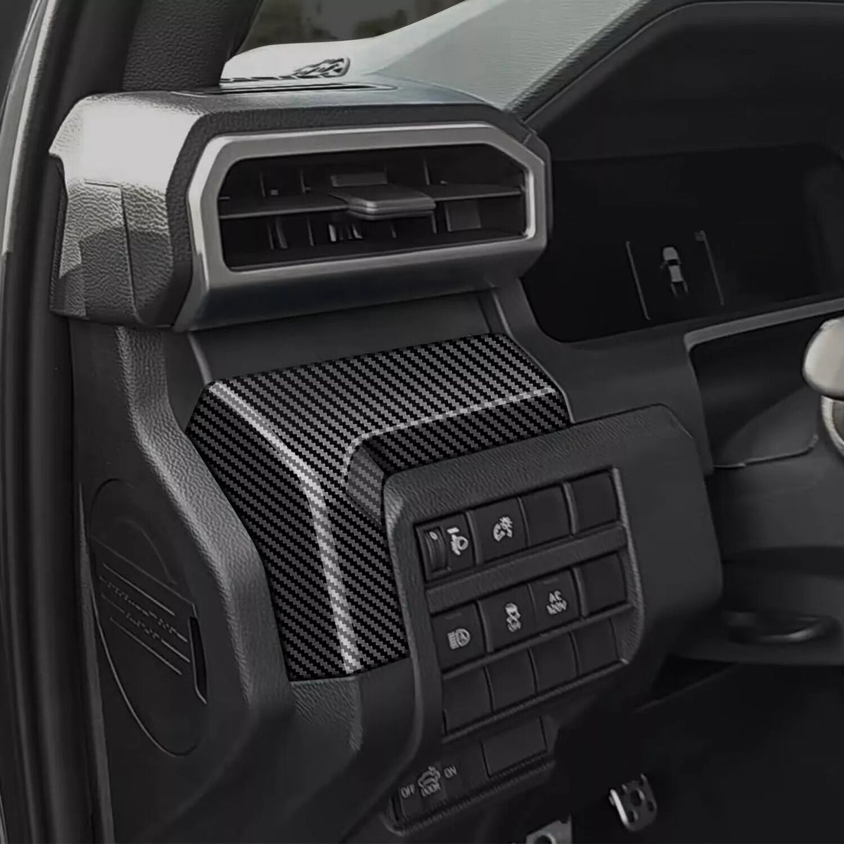 ABS Carbon Fiber Interior Full Set Panel Cover Trim Kit for Toyota Tacoma 24-26 - Styles 1-5 76