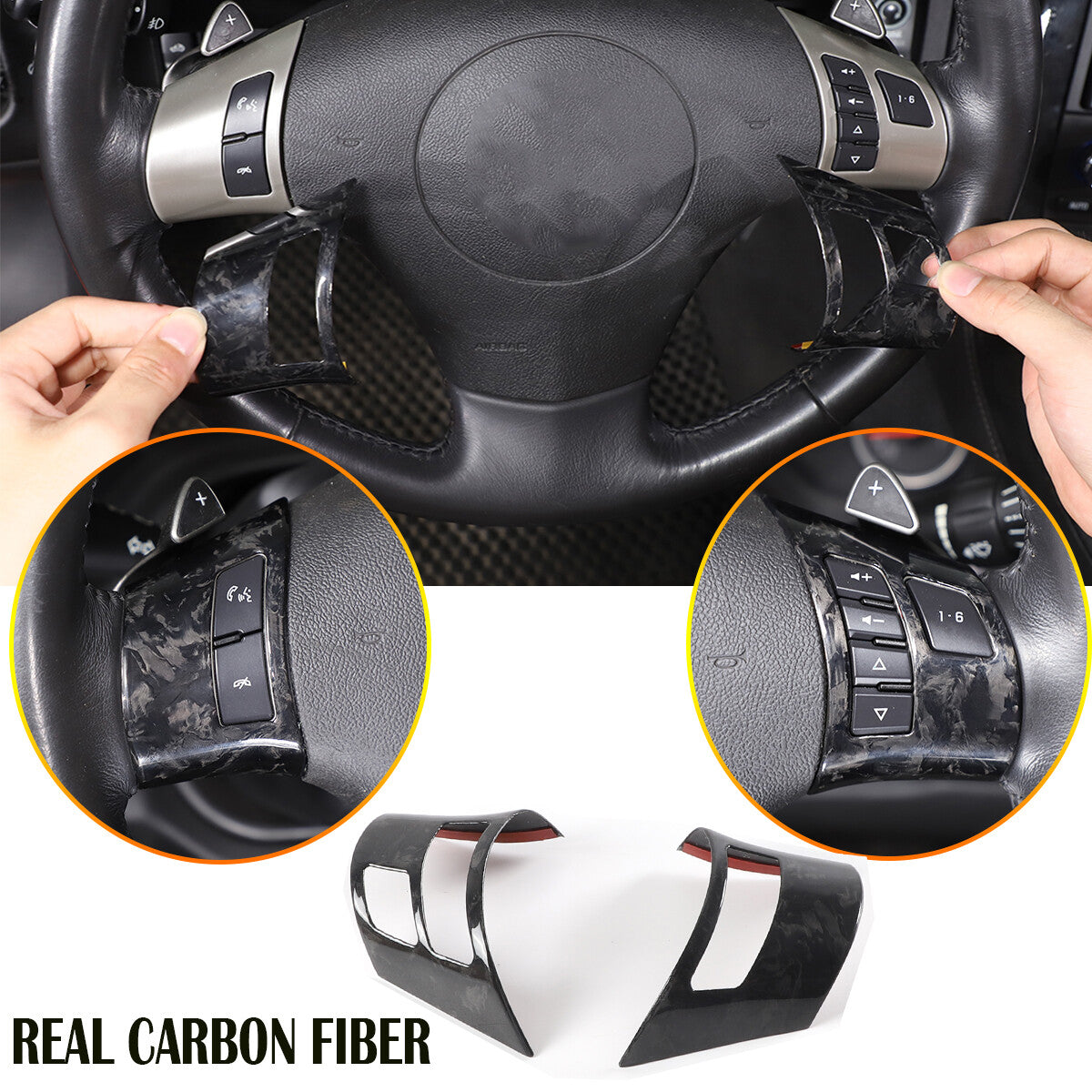 Forged Real Carbon Fiber Full Interior Set Decor Cover Trim Kit for Corvette C6 21