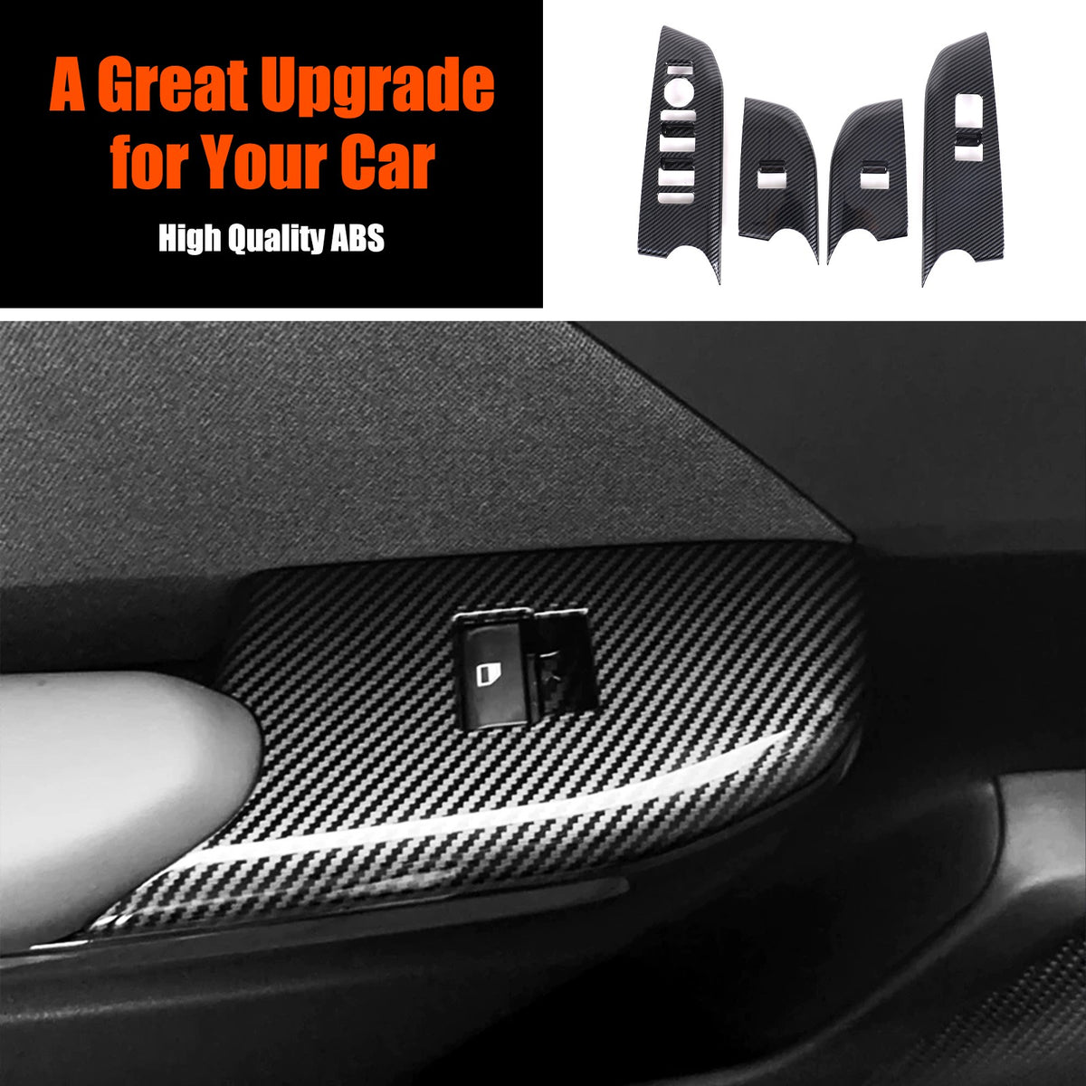 ABS Carbon fiber Interior Cover Trim Decor Accessories For Kia K4 2025+ 33