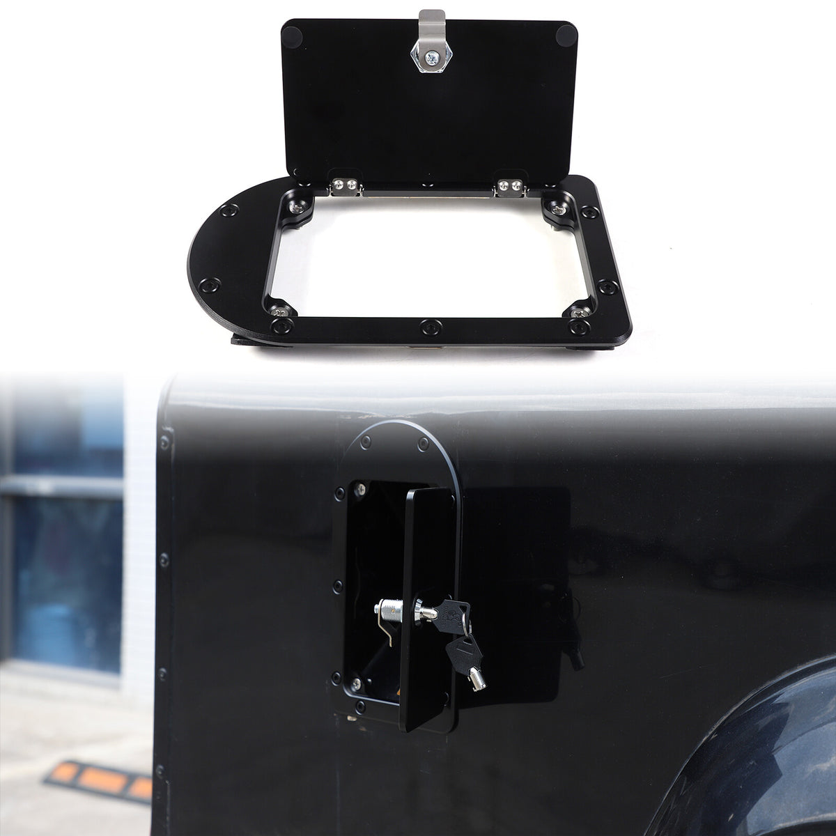 Locking Fuel Door Gas Tank Cap Cover Lock Key For LR Defender 90 110 2004-19 21
