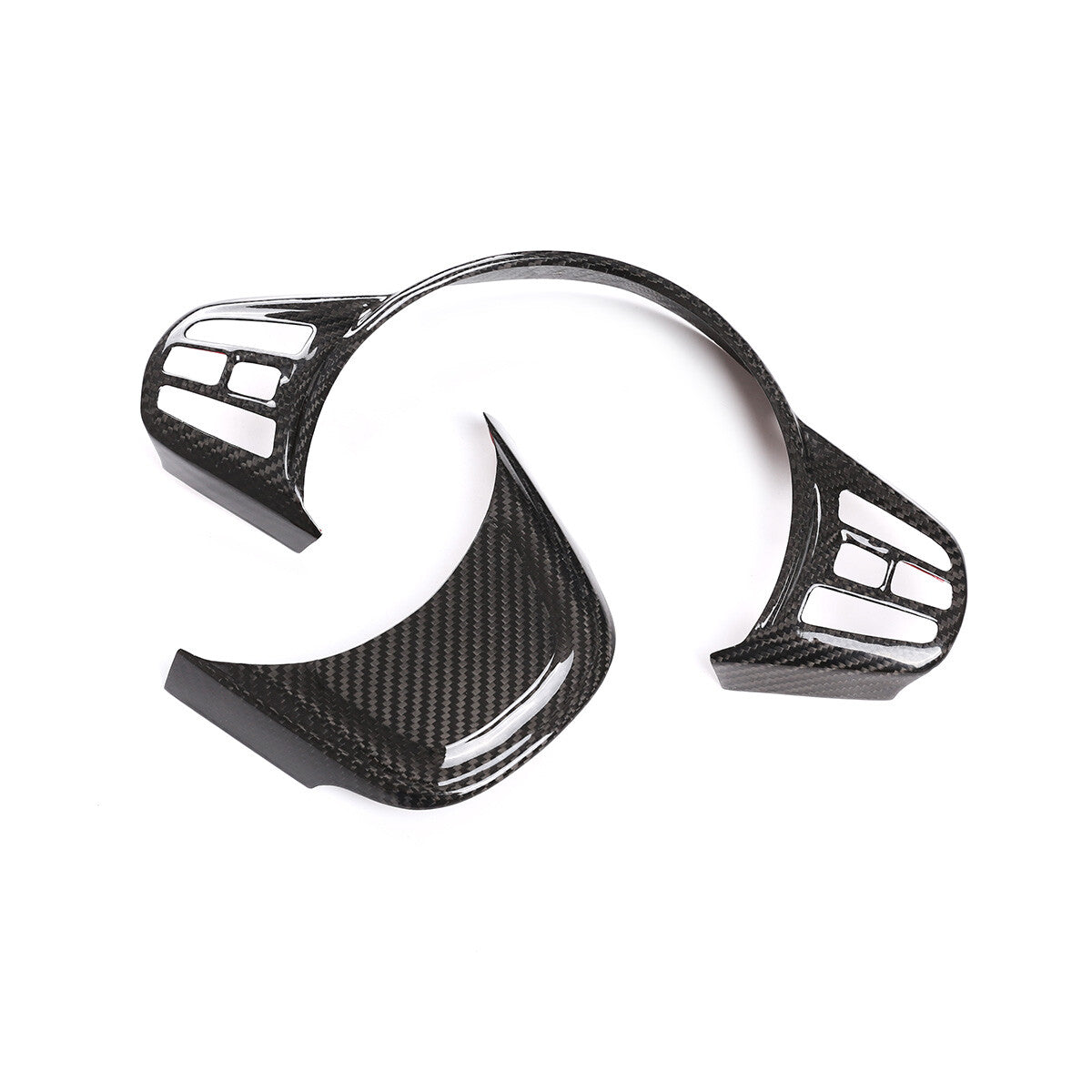 Real Carbon Fiber Interior Steering Wheel Cover Trim for Toyota Supra 2019-24 US 13