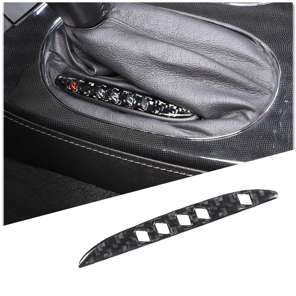 10PCS Real Carbon Fiber Full Center Console GPS Sticker Trim Set For corvette C6 6