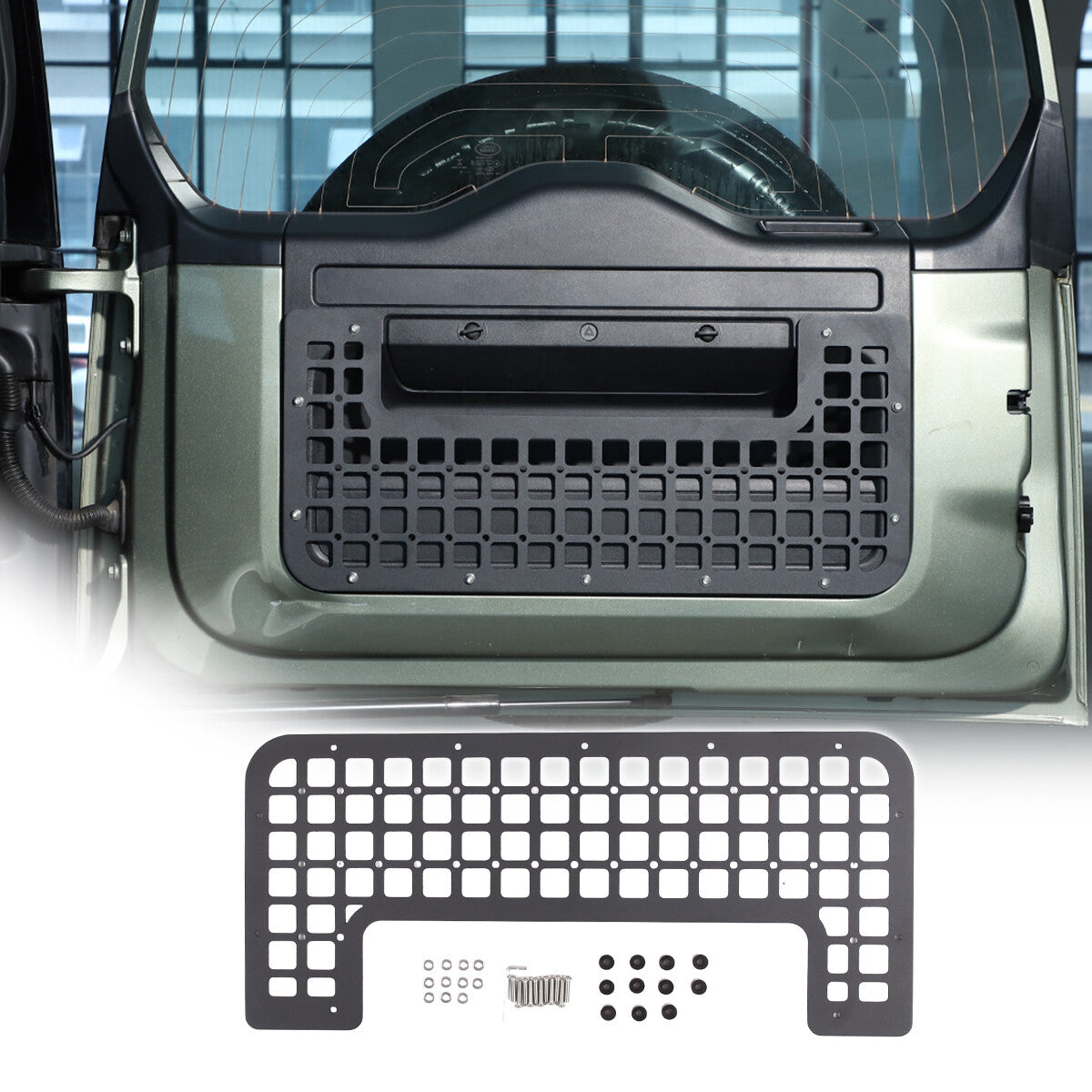 Tailgate Molle Panel Rear Door Cargo Organizer Storage For LR Defender L663 20+ 21